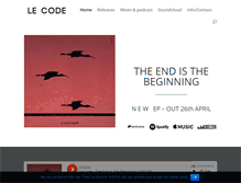 Tablet Screenshot of le-code-music.com
